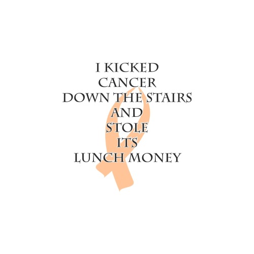 Cancer Bully (Peach Ribbon) Garden Flag 28''x40'' （Without Flagpole）
