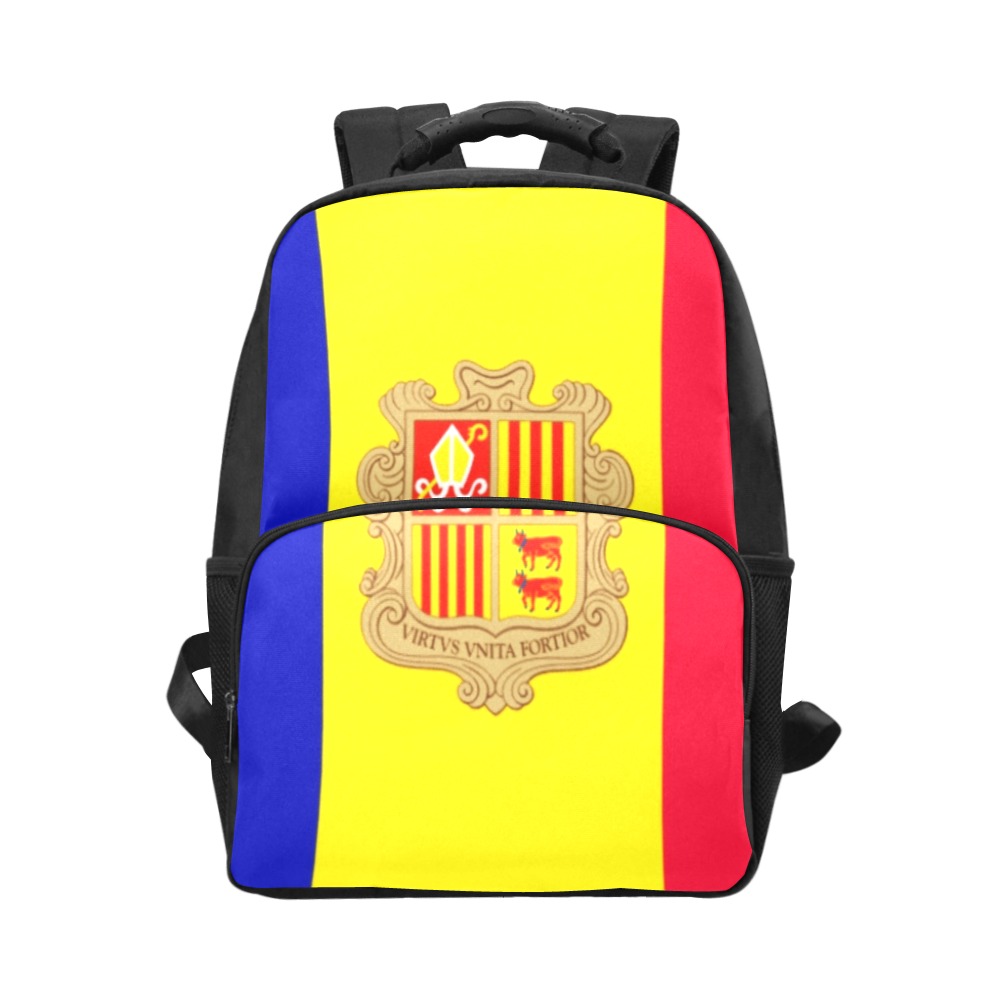 Flag of Andorra Unisex Laptop Backpack (Model 1663)