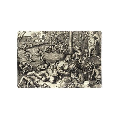 The Merchant Robbed by Monkeys by Pieter van der Heyden A4 Size Jigsaw Puzzle (Set of 80 Pieces)