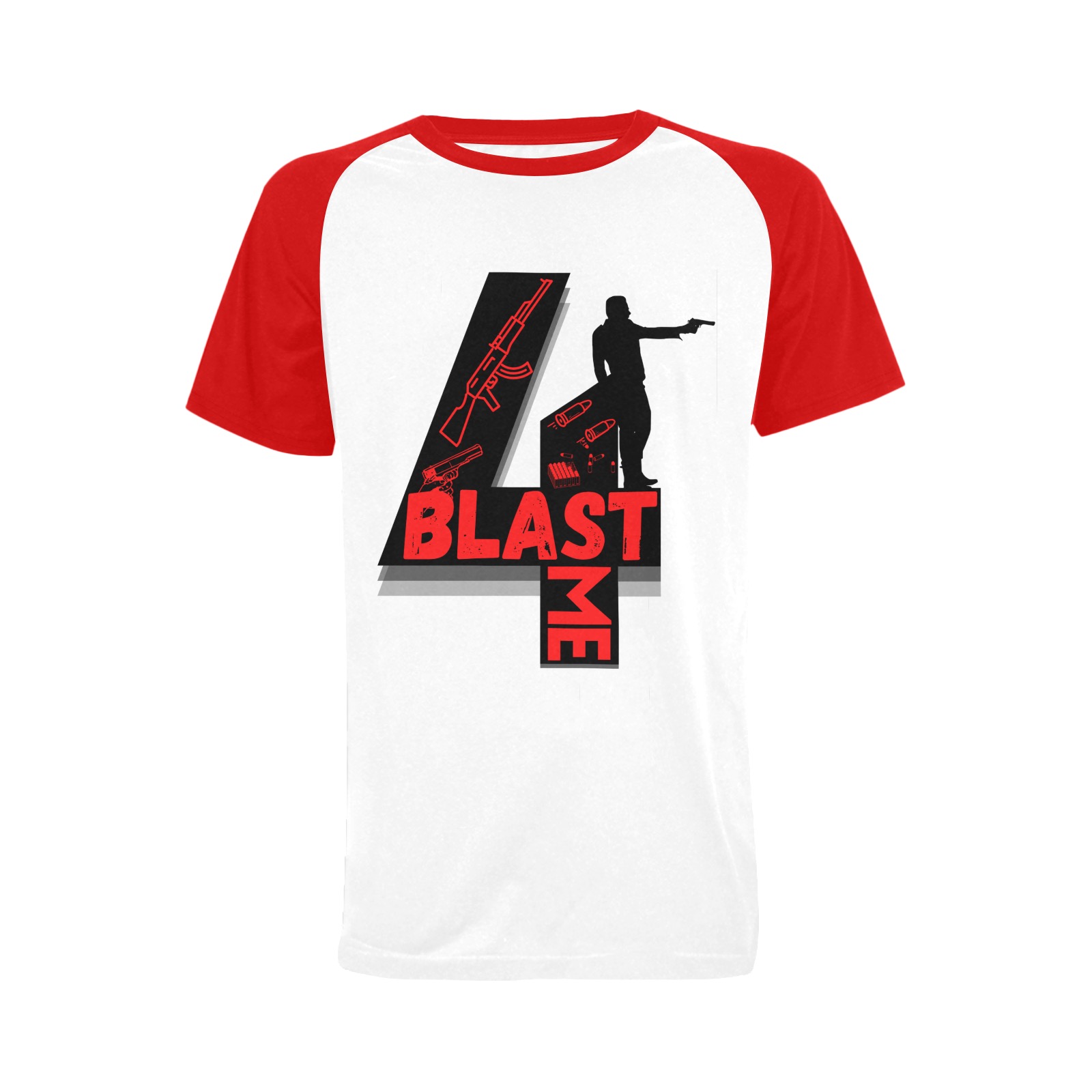 Blast-4-Me-3 Men's Raglan T-shirt (USA Size) (Model T11)