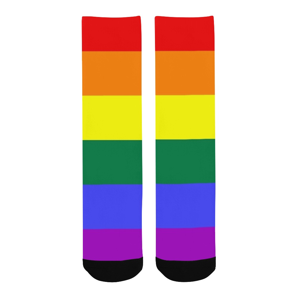 Gay Pride Rainbow Men's Custom Socks