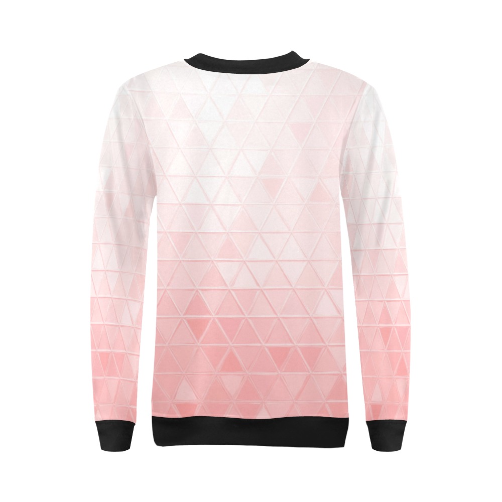 mosaic triangle 30 All Over Print Crewneck Sweatshirt for Women (Model H18)