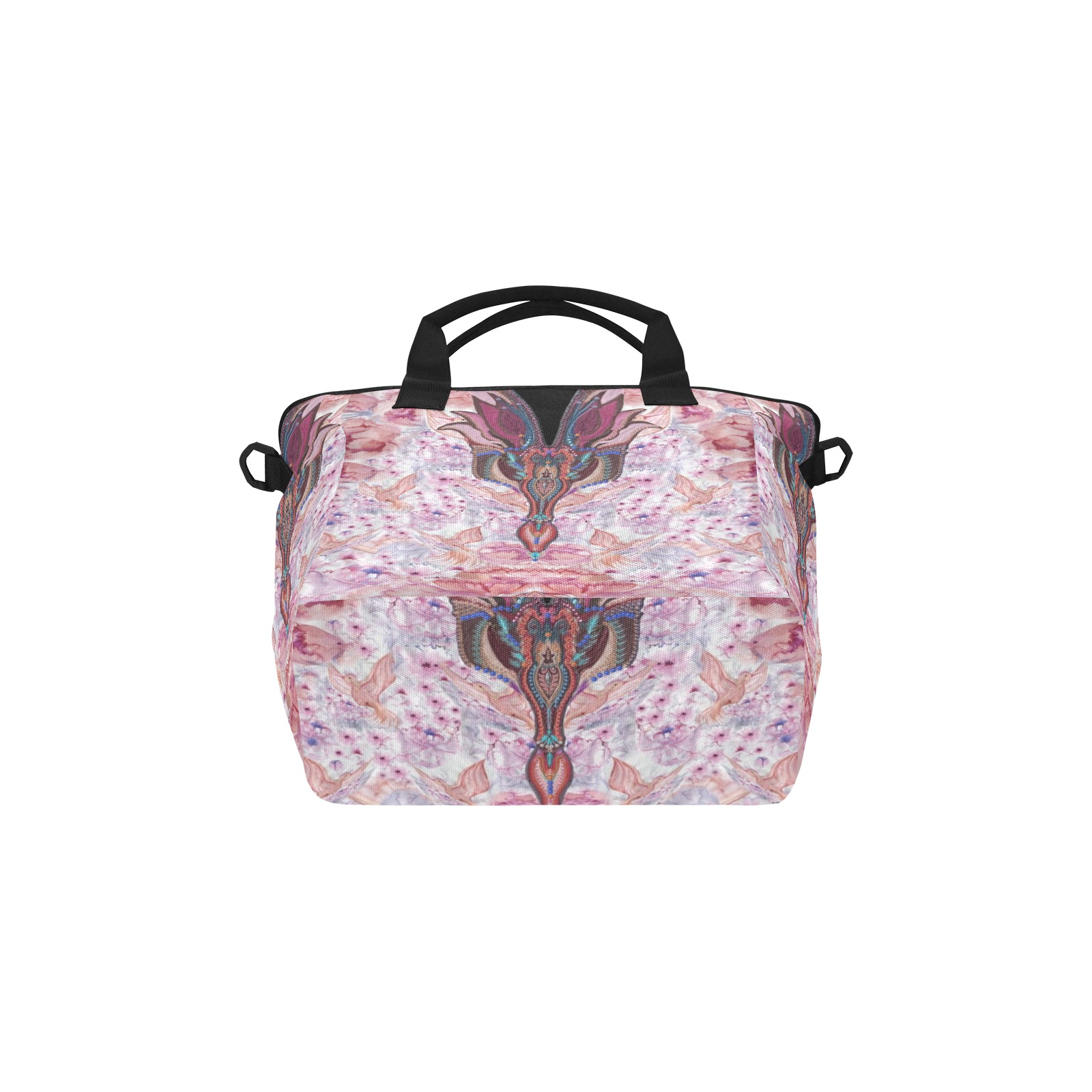 Nidhi Decembre 2014-pattern 5-6 neck front Tote Bag with Shoulder Strap (Model 1724)
