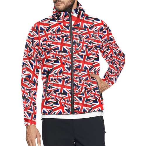 Union Jack British UK Flag Unisex All Over Print Windbreaker (Model H23)