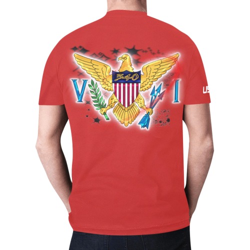 TRENDY LIONESS COUTURE VI FLAG RED TEE 1 New All Over Print T-shirt for Men (Model T45)