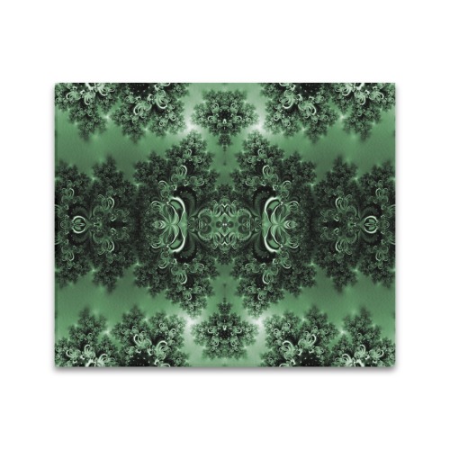 Deep in the Forest Frost Fractal Frame Canvas Print 24"x20"
