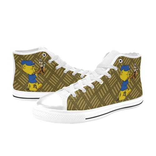 Ferald's Musical Rumpus! High Top Canvas Shoes for Kid (Model 017)