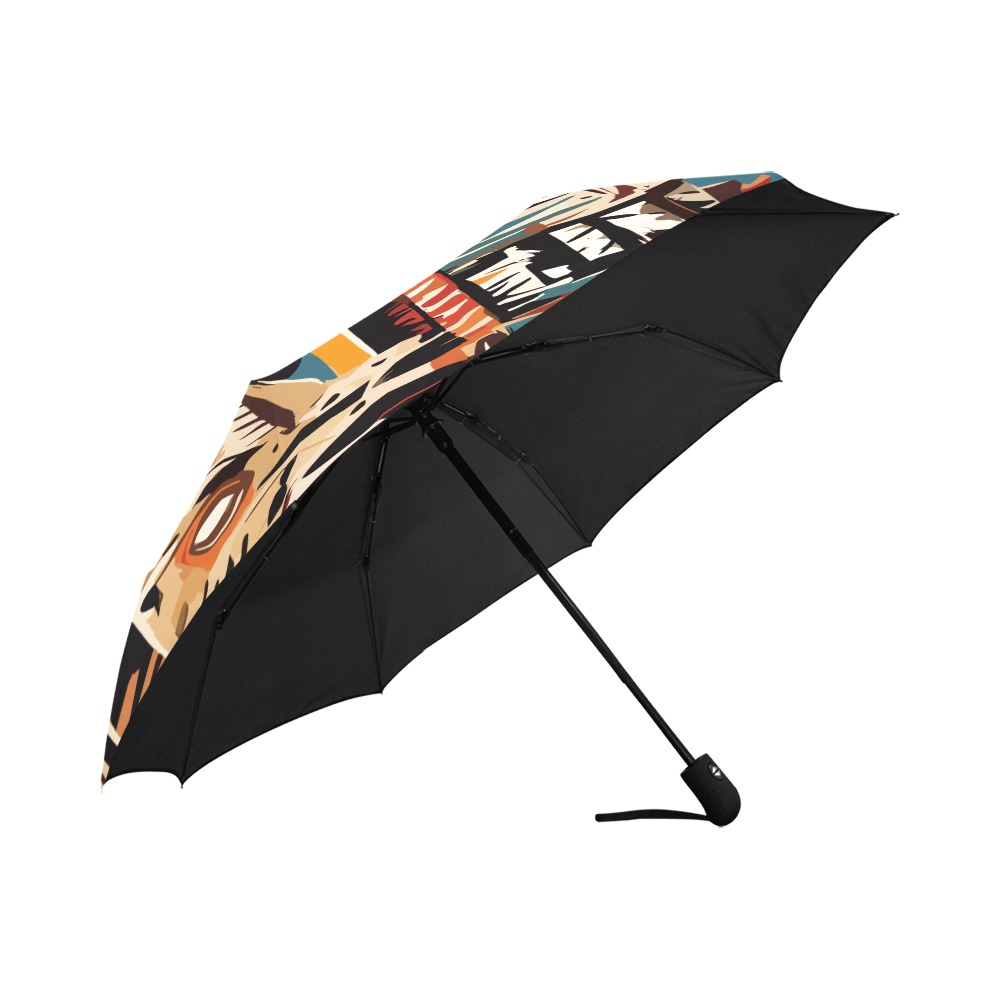 Charming tribal abstract art. Elegant pattern. Anti-UV Auto-Foldable Umbrella (U09)