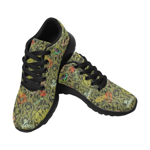 Camouflage Pop Art by Nico Bielow Men’s Running Shoes (Model 020)