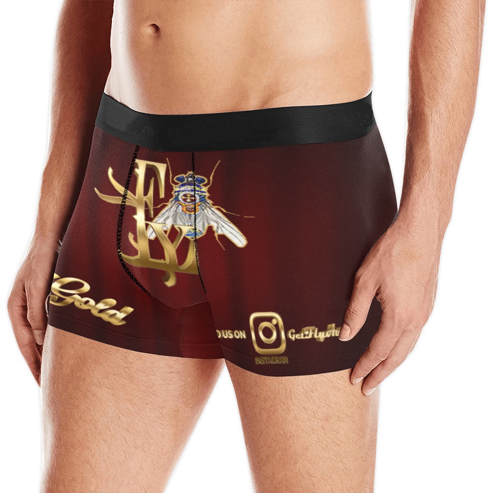 Gold Collectable Fly Men's All Over Print Boxer Briefs (Model L10)