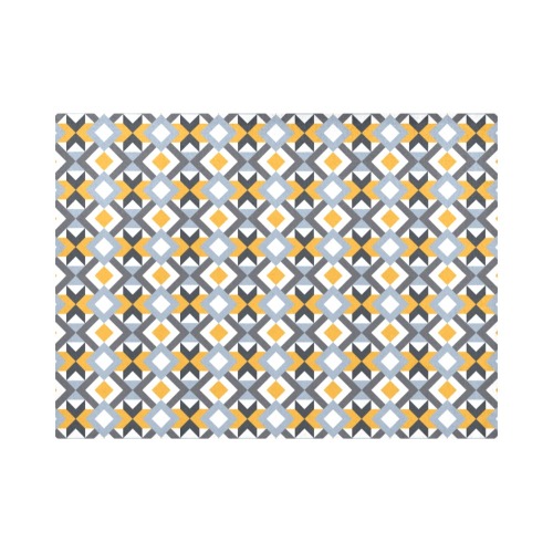 Retro Angles Abstract Geometric Pattern Placemat 14’’ x 19’’ (Set of 4)