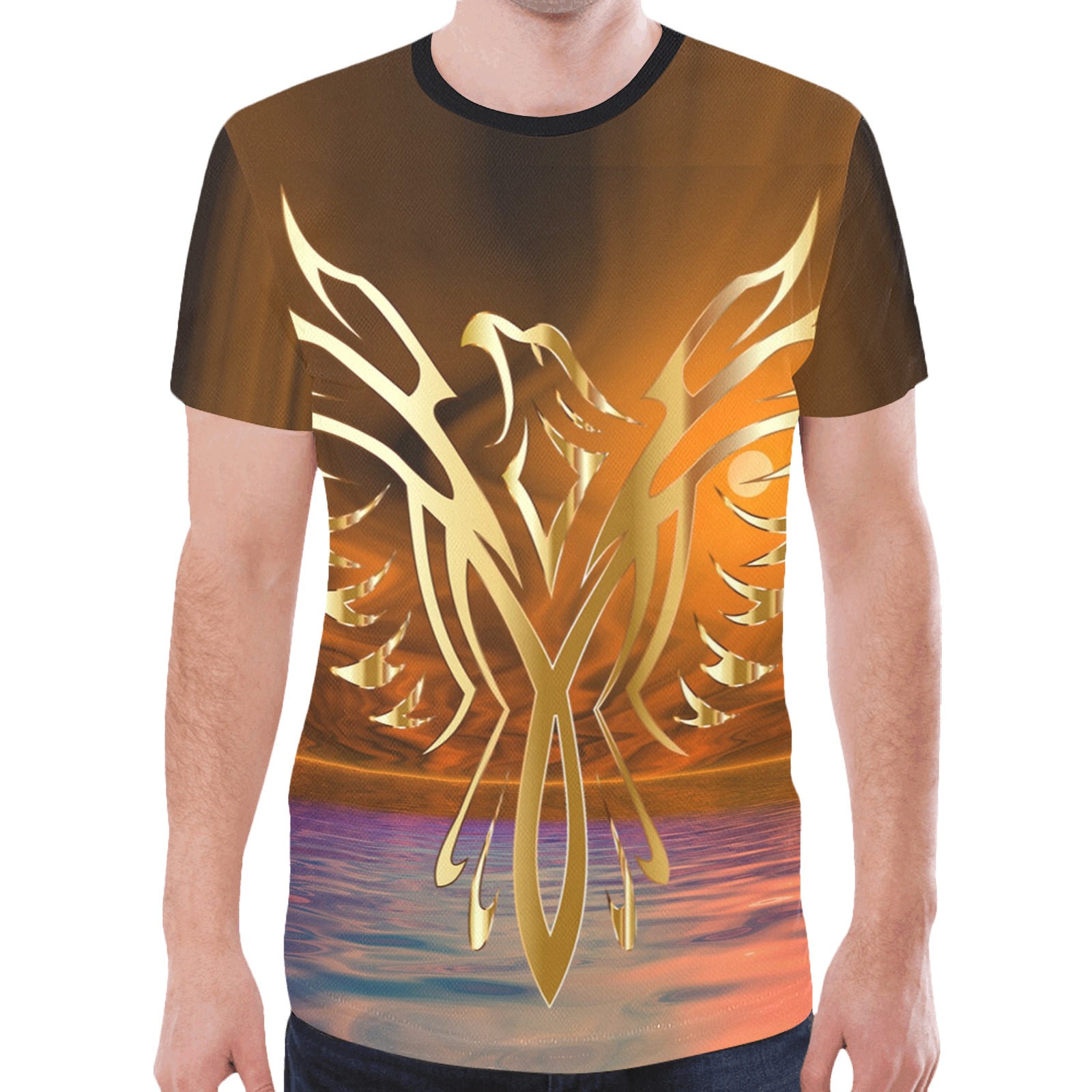 Phoenix Rising New All Over Print T-shirt for Men (Model T45)