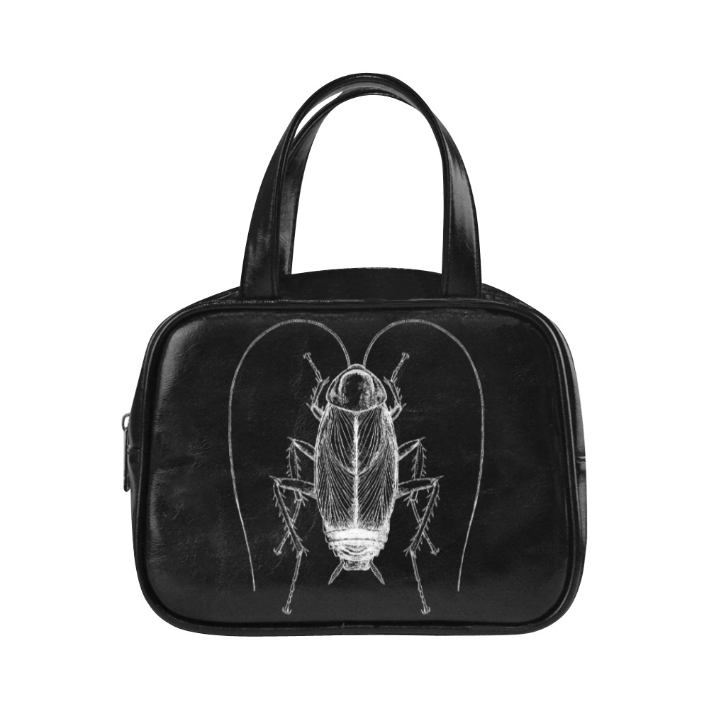 roachneg Leather Top Handle Handbag (Model 1662)