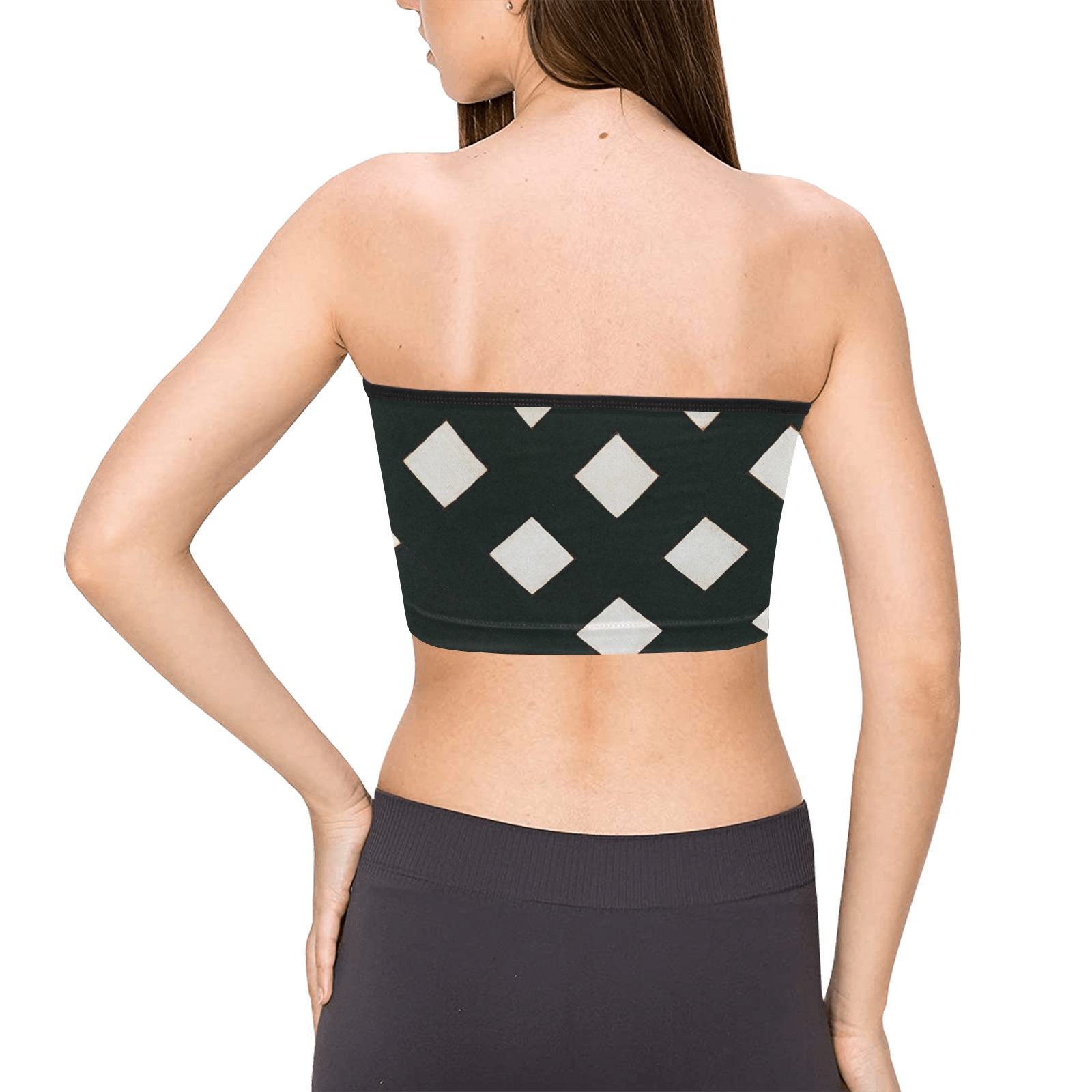 Counter-composition XV by Theo van Doesburg- Women's Tie Bandeau Top (Model T66)