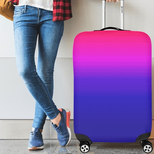 pink and blue Luggage Cover/Large 26"-28"