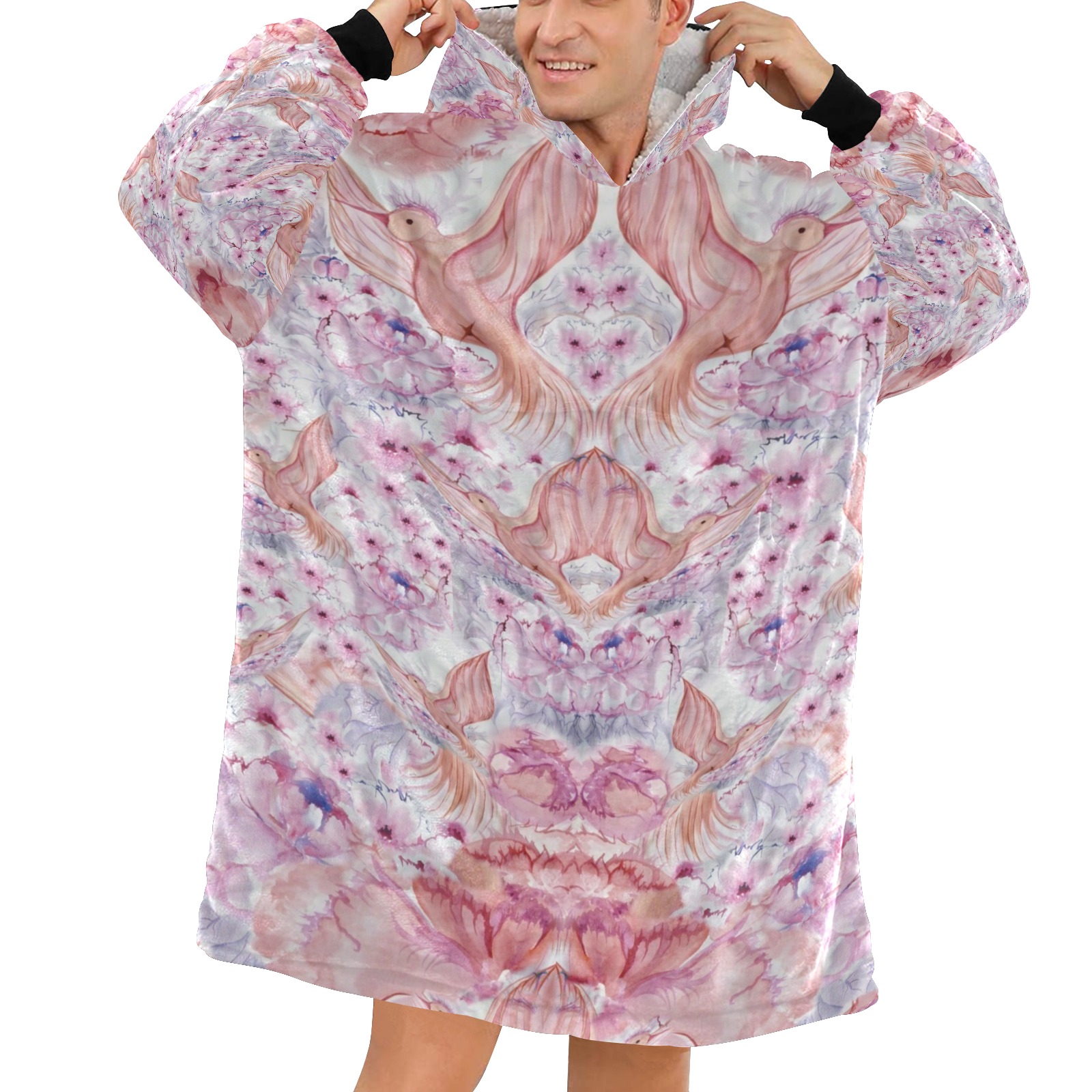 Nidhi Decembre 2014-pattern 5-6 Blanket Hoodie for Men