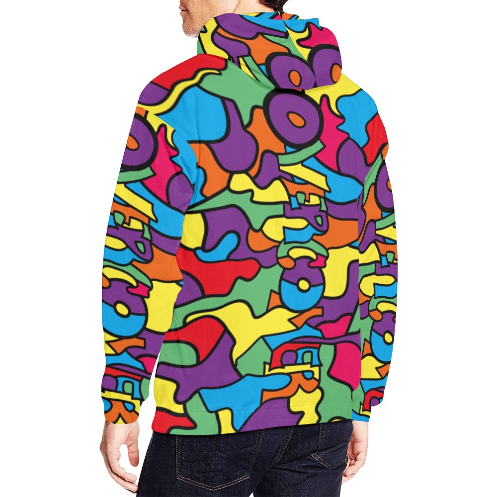 Overcomer Color Hannah Hoodie All Over Print Hoodie for Men (USA Size) (Model H13)