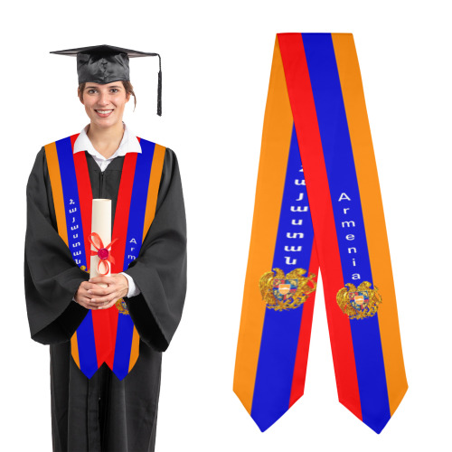 Armenia Hayastan Flag Graduation Stole