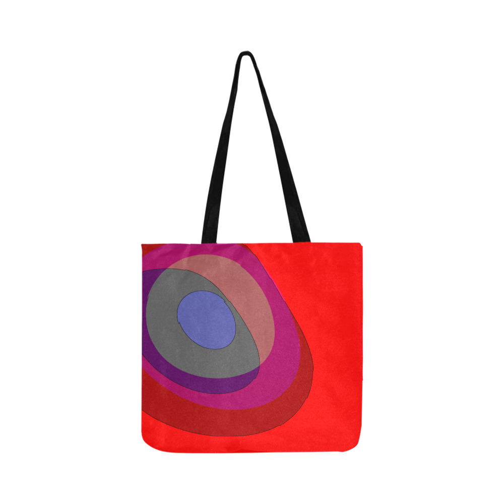 Red Abstract 714 Reusable Shopping Bag Model 1660 (Two sides)