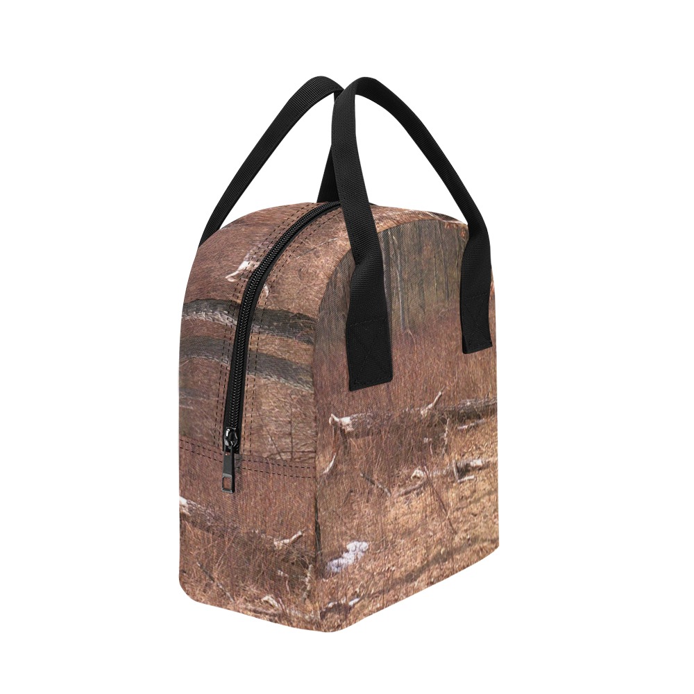 Falling tree in the woods Zipper Lunch Bag (Model 1689)