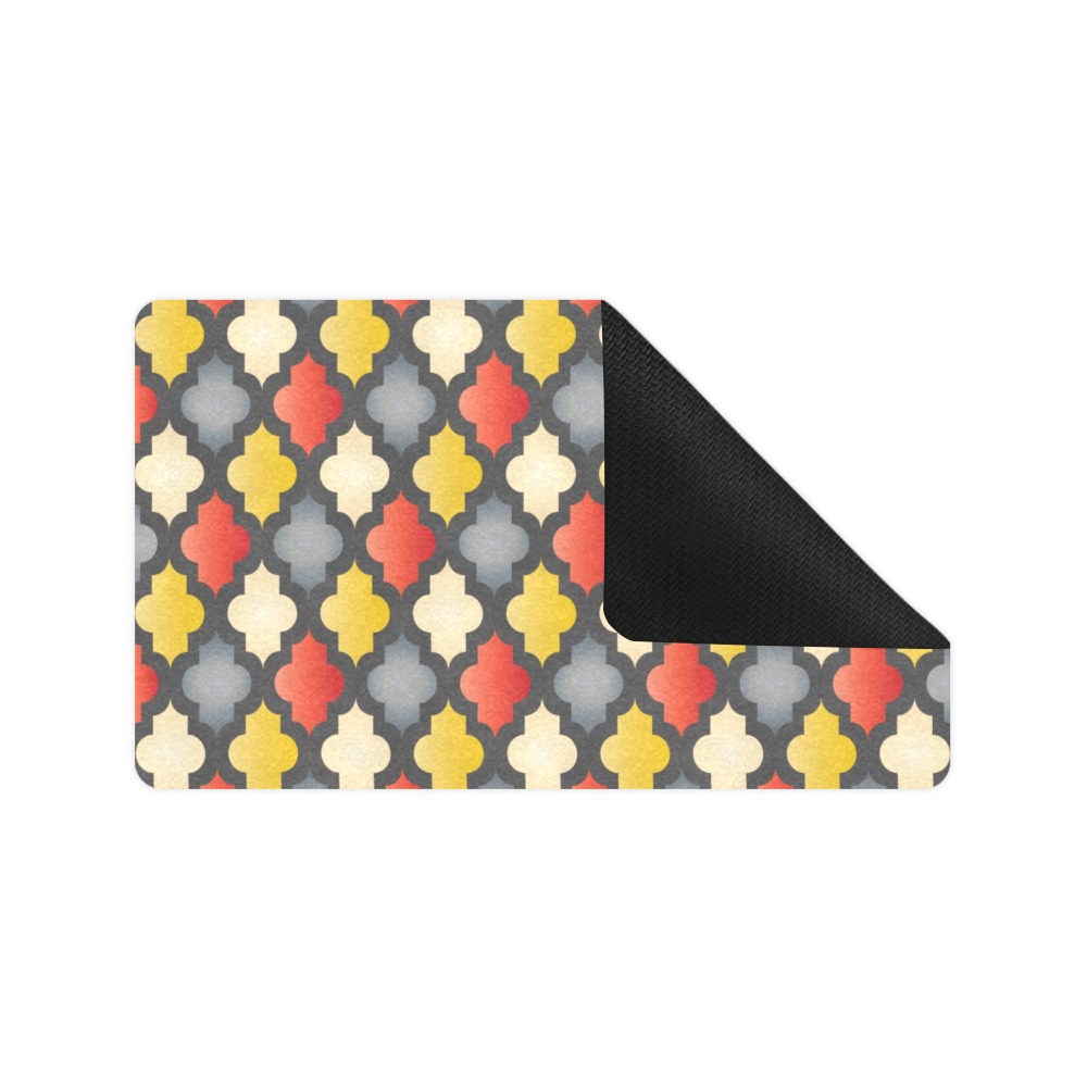 Moroccan Trellis Doormat 30"x18" (Black Base)