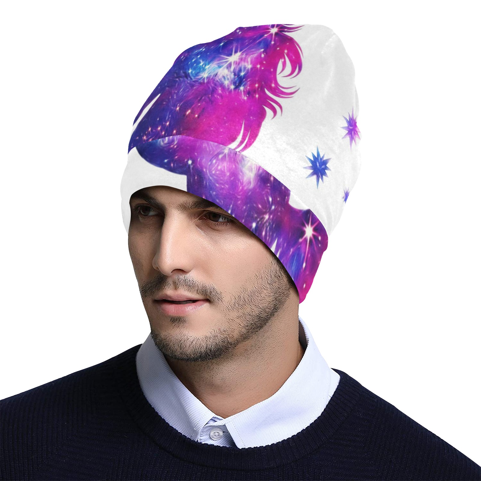 Fantasy Unicorn All Over Print Beanie for Adults