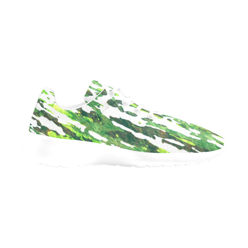 Bark Trunk Tree Camouflage Women's Athletic Shoes (Model 0200)