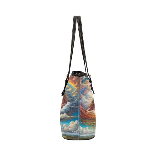 Eye Of The Storm Leather Tote Bag/Small (Model 1651)