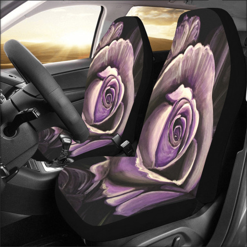 Purple Rose Car Seat Covers (Set of 2)
