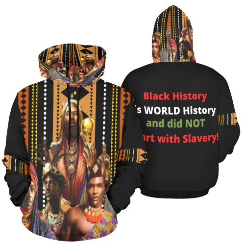 african kings All Over Print Hoodie for Men (USA Size) (Model H13)