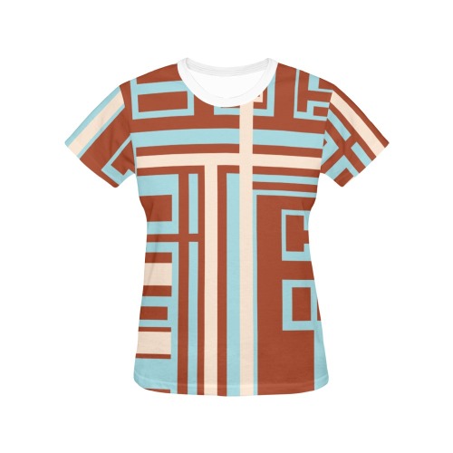 Model 1 All Over Print T-Shirt for Women (USA Size) (Model T40)
