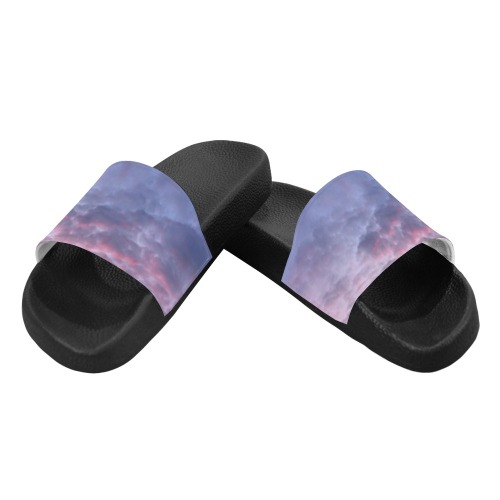 Morning Purple Sunrise Collection Women's Slide Sandals (Model 057)