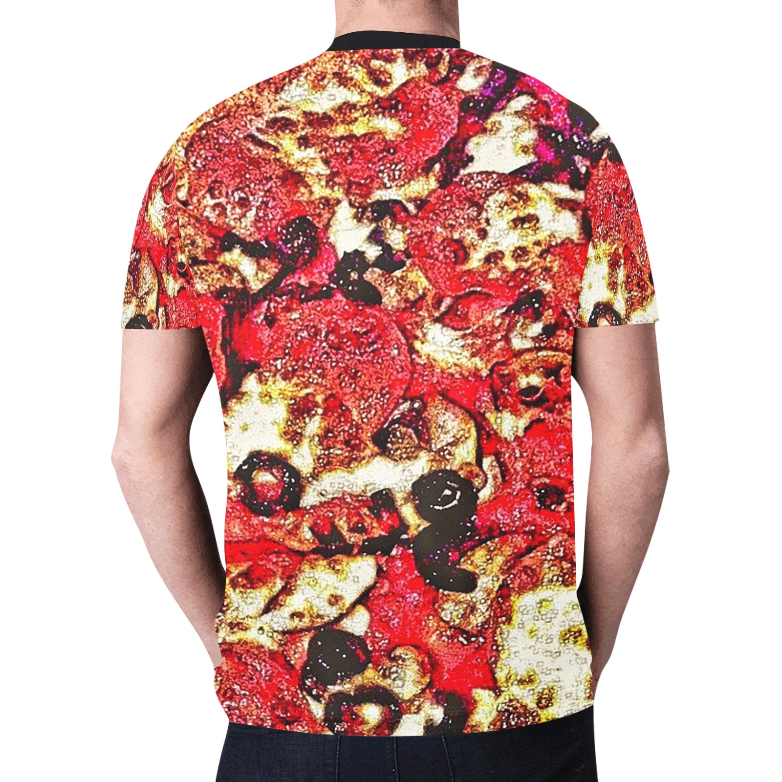 Pizza New All Over Print T-shirt for Men (Model T45)