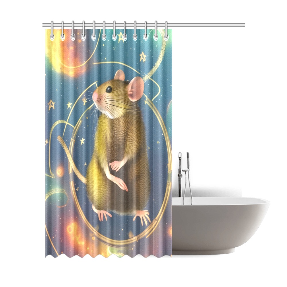 The Rat Shower Curtain 72"x84"