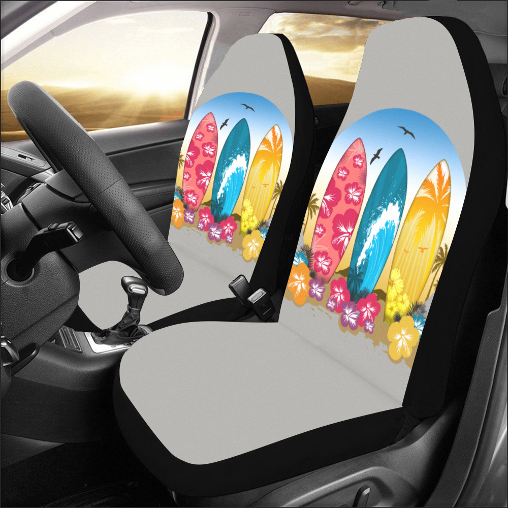 Surfboard Beach Car Seat Covers (Set of 2)
