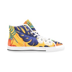 Vintage Hawaiian Print Vancouver H Women's Canvas Shoes (1013-1)