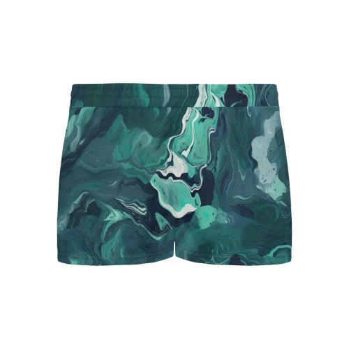 CG_a_green_and_blue_textured_surface_in_the_style_of_fluid_ink__a554411a-d31f-4985-870d-aa079fbe9cda Women's Pajama Shorts
