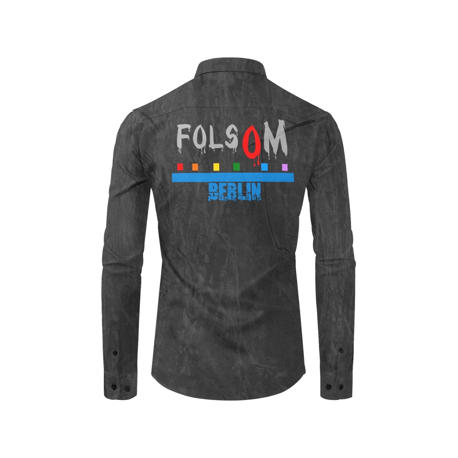 Folsom berlin by Fetishworld Men's All Over Print Casual Dress Shirt (Model T61)