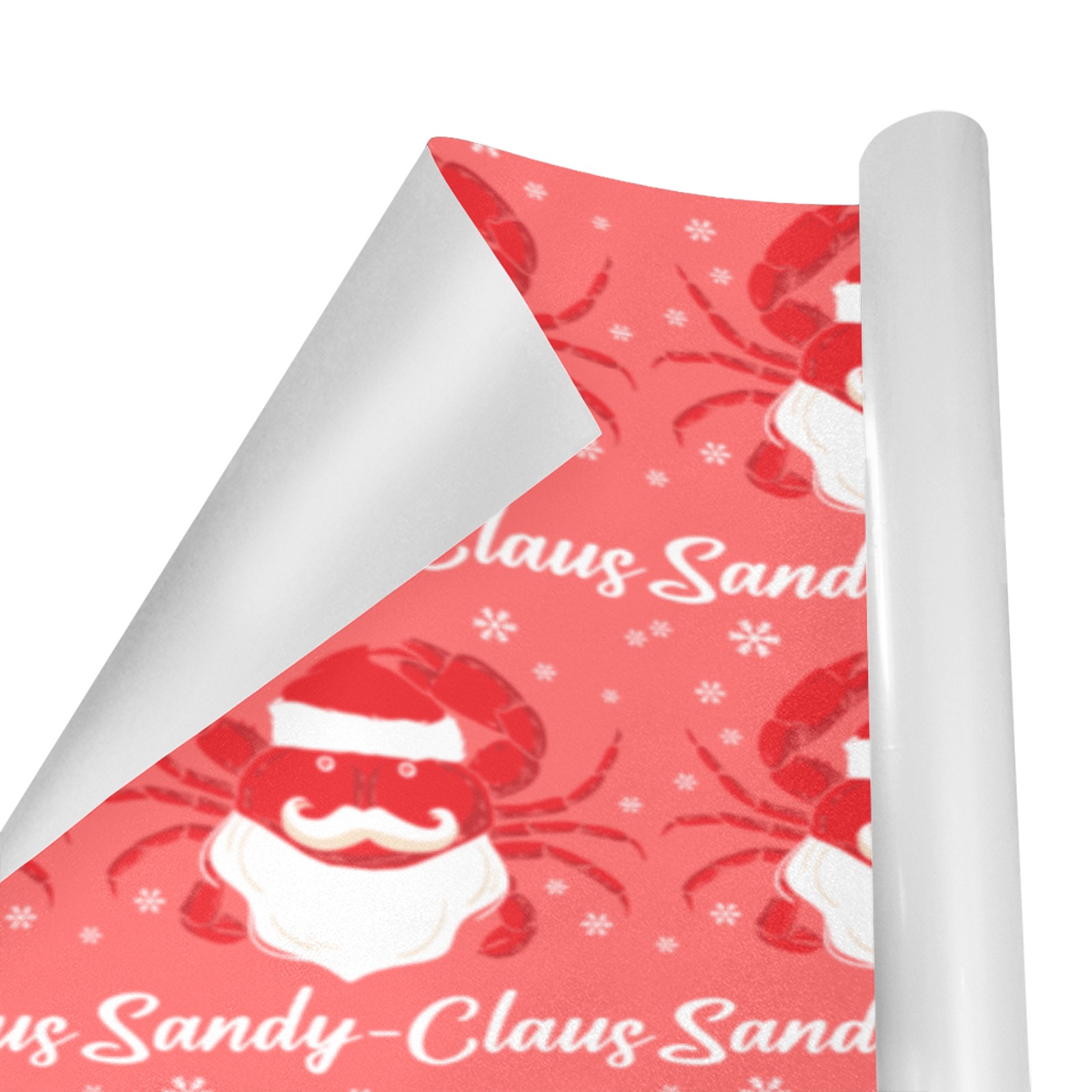 Sandy Claus Crab Gift Wrapping Paper 58"x 23" (4 Rolls)