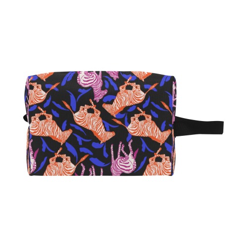 Modern zebras brushstrokes Wash Bag (Model 1721)