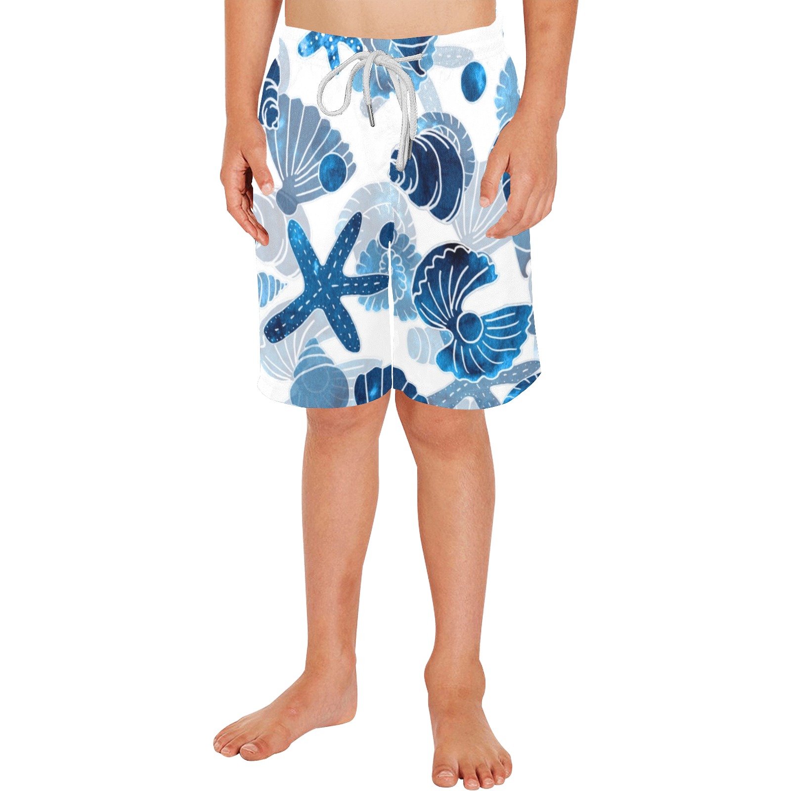 shells sea Boys' Casual Beach Shorts (Model L52)