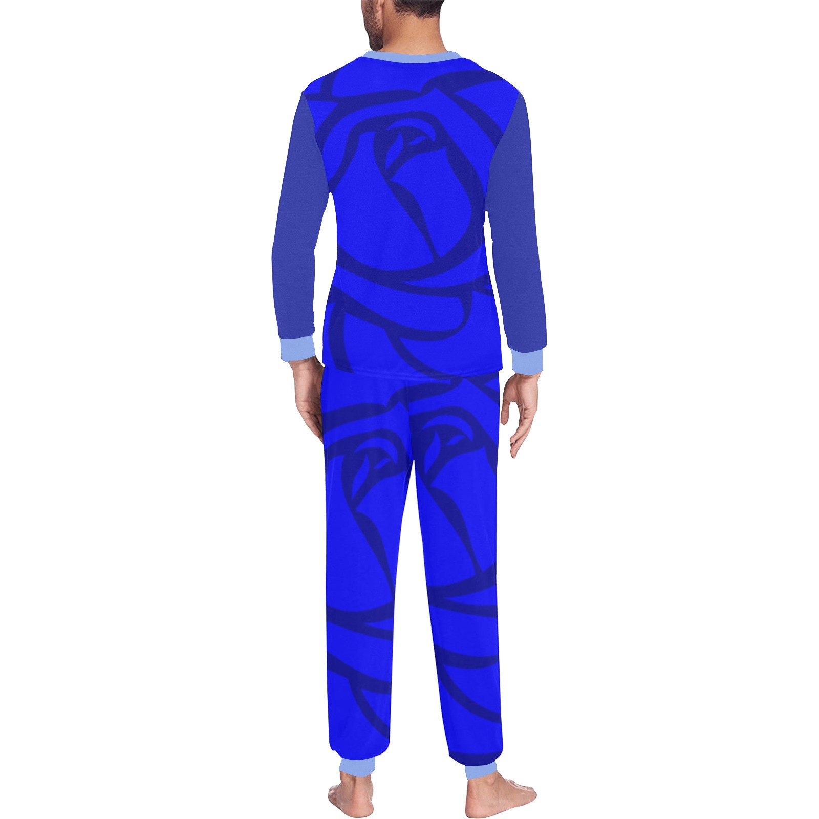 pyjama set for Men Men's All Over Print Pajama Set with Custom Cuff