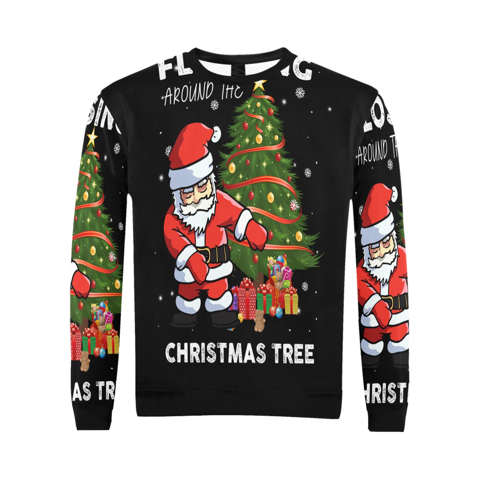 Christmas Guy Flousing Sweater All Over Print Crewneck Sweatshirt for Men (Model H18)