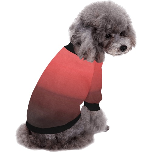 orn red Pet Dog Round Neck Shirt