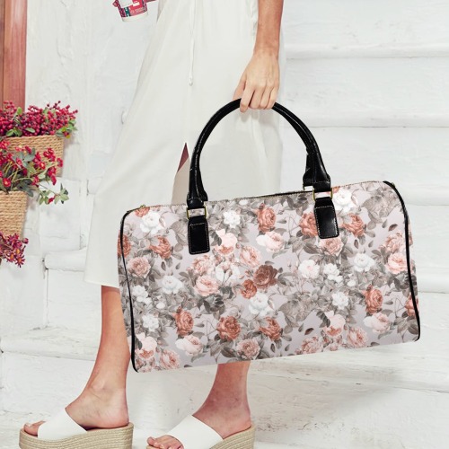 Blossom Leather Travel Bag-Small (Short Patch) (1735)