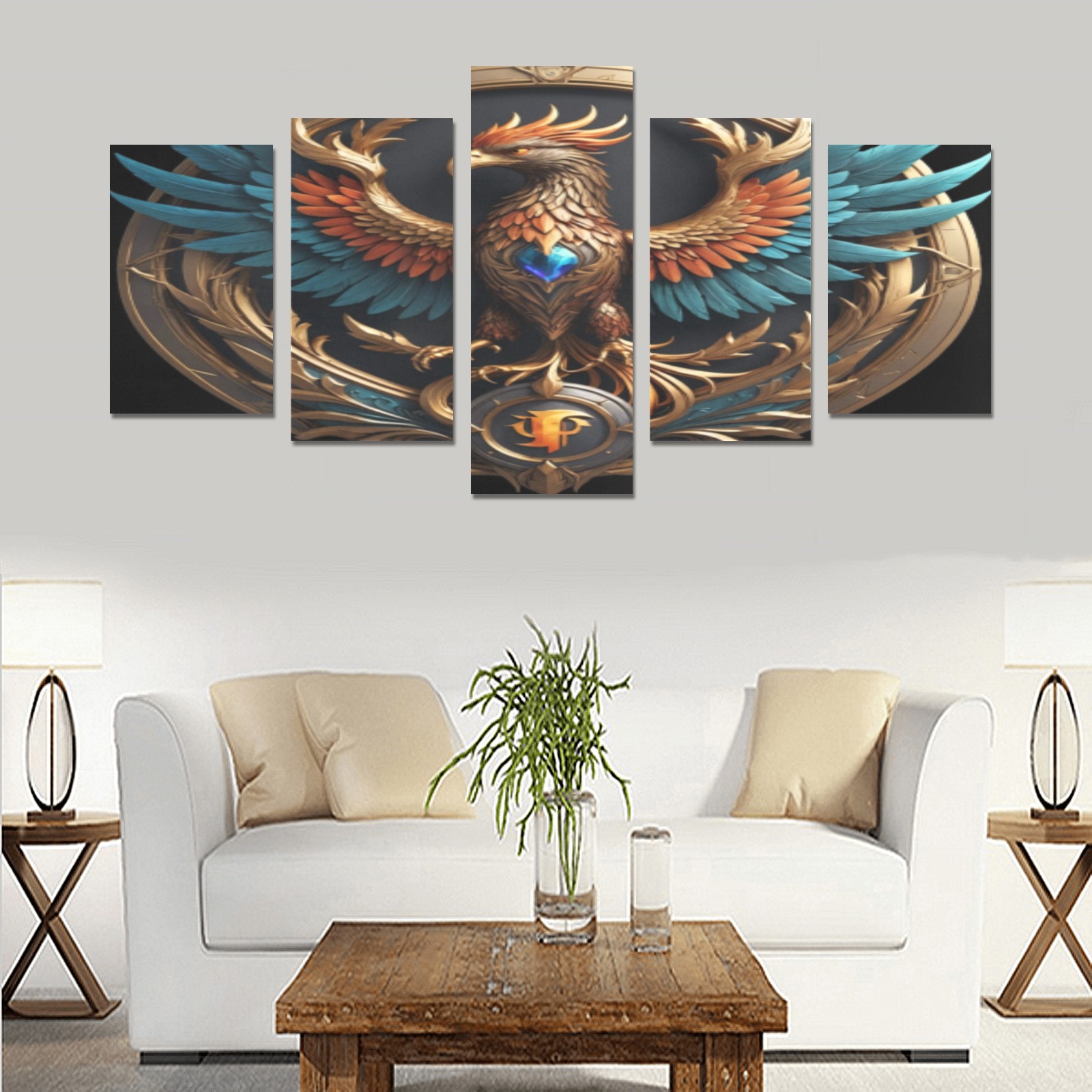 Logo Wall Canvas Canvas Print Sets C (No Frame)