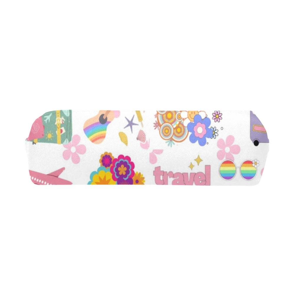 Hippie Summer Holiday Travel Vacation Artwork Design Pencil Pouch/Small (Model 1681)