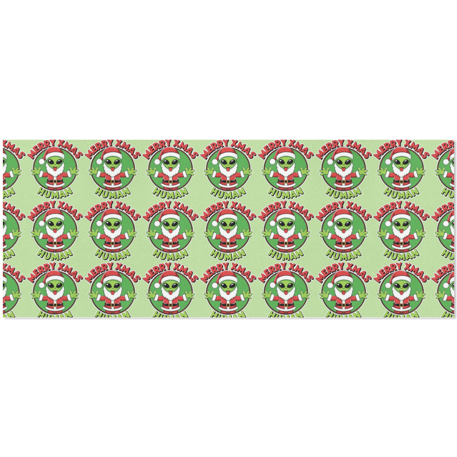 Merry Xmas Human Gift Wrapping Paper 58"x 23" (1 Roll)