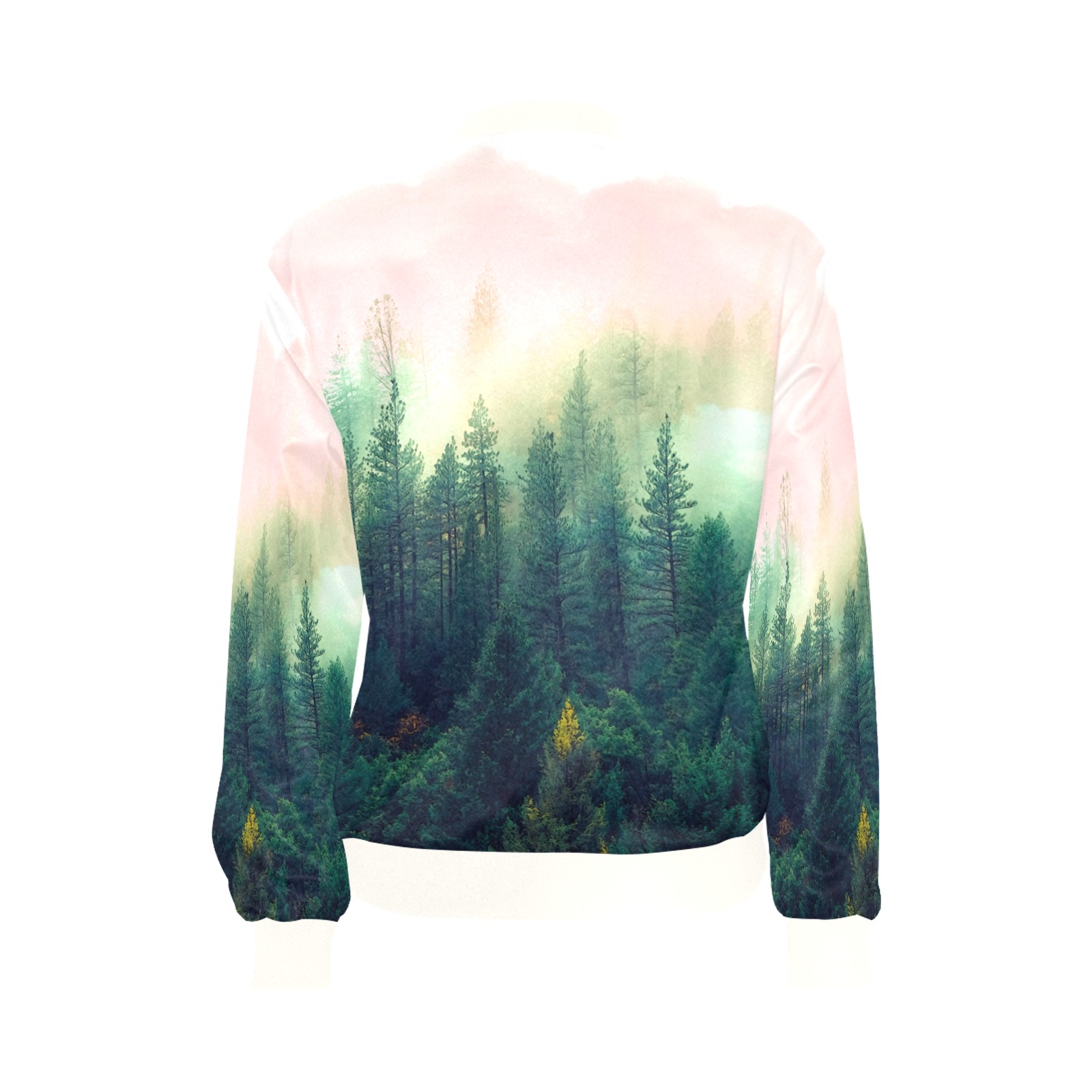 Mountain_landscape_painting All Over Print Bomber Jacket for Women (Model H36)