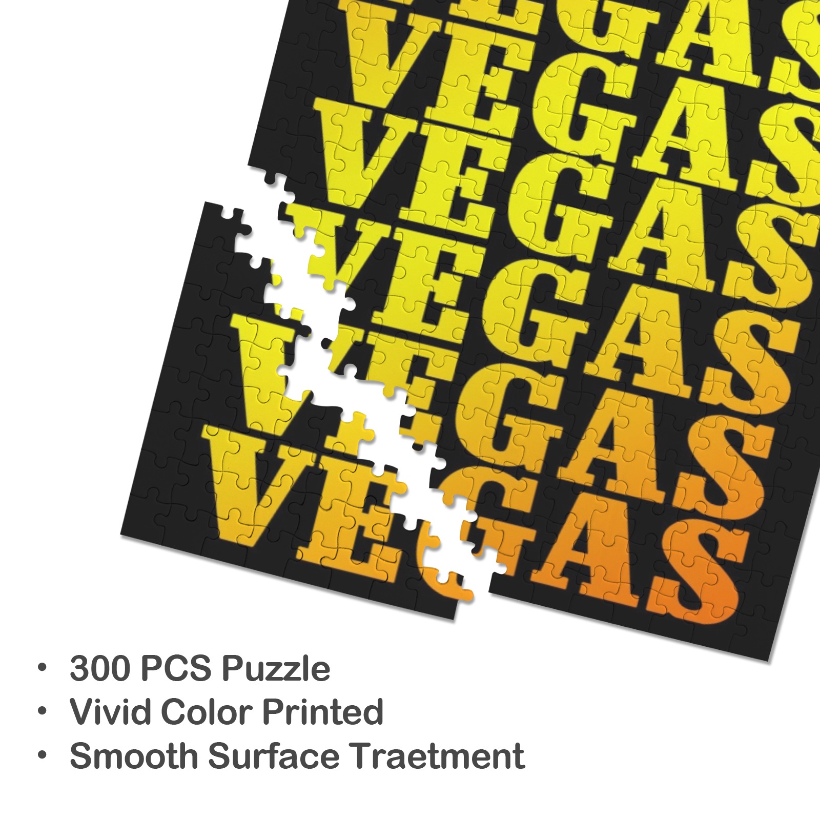 VEGAS Gold 300-Piece Wooden Jigsaw Puzzle (Vertical)